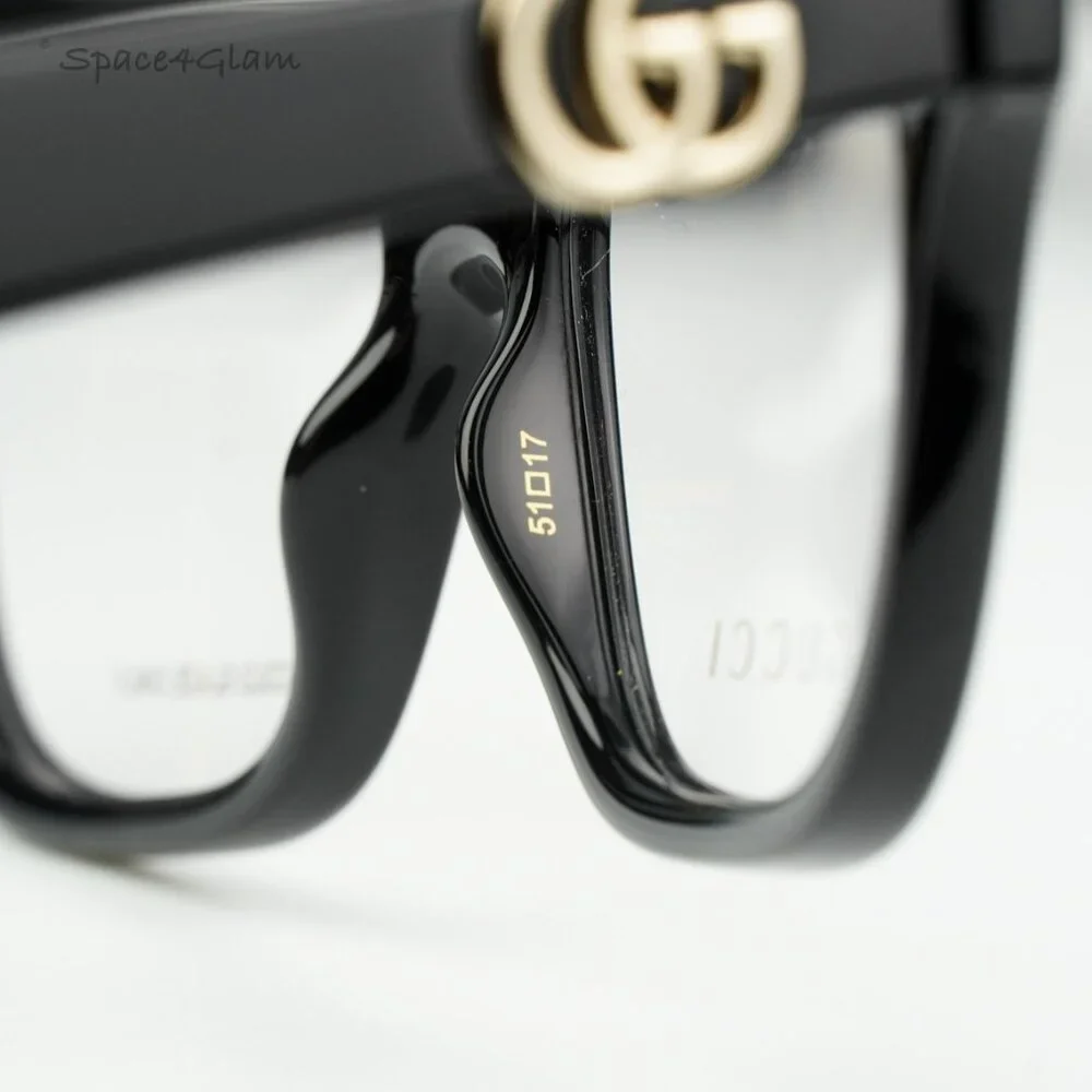BRAND NEW Gucci GG1536O 001 Black Square Women Eyeglasses GG 1536O - Picture 9 of 11
